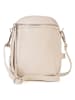 Lia Biassoni Leder-Umhängetasche in Creme - (B)15 x (H)20 x (T)4 cm