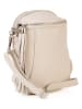 Lia Biassoni Leren schoudertas crème - (B)15 x (H)20 x (D)4 cm