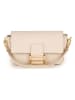 Lia Biassoni Leder-Umhängetasche in Creme - (B)22 x (H)15 x (T)6 cm