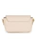 Lia Biassoni Leder-Umhängetasche in Creme - (B)22 x (H)15 x (T)6 cm