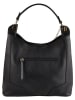 Lia Biassoni Leder-Schultertasche in Schwarz - (B)28 x (H)39 x (T)12 cm