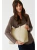 TATUUM Schultertasche in Creme - (B)38 x (H)30 x (T)16 cm