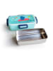 IRIS Lunchbox "Funny Jungle" mintgroen - (B)18,5 x (H)6,5 x (D)10,5 cm