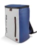 IRIS Kühlrucksack "On the go" in Hellgrau/ Blau - (B)29 x (H)39 x (T)21 cm