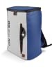 IRIS Kühlrucksack "On the go" in Hellgrau/ Blau - (B)29 x (H)39 x (T)21 cm