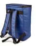 IRIS Kühlrucksack "On the go" in Hellgrau/ Blau - (B)29 x (H)39 x (T)21 cm