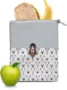 IRIS Snacktas lichtgrijs/wit - (B)24 x (H)29,2 cm