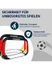 Hudora 2-delige set: voetbaldoelen "Pop Up" rood/zwart - vanaf 4 jaar