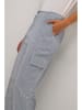 Kaffe Cargobroek donkerblauw/wit