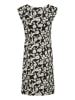 Kaffe Kleid in Schwarz/ Creme