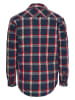 Tommy Hilfiger Hemdjacke in Dunkelblau/ Rot