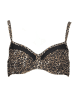 LASCANA Bikini-Oberteil in Beige/ Schwarz