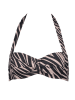 LASCANA Biustonosz bikini w kolorze czarno-szarym