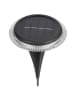 näve 6-delige set: ledsolartuinstekers "Kane" zwart - (H)11 cm