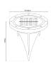 näve 6er-Set: LED-Solar-Gartenstecker "Kane" in Schwarz - (H)11 cm