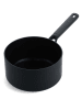 KitchenAid Stielkasserolle "Classic Forged" in Schwarz - Ø 16 cm