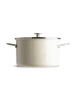 KitchenAid 2tlg. Set: Topf "Core Enamel" in Creme - Ø 24 cm
