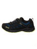 Kastinger Leren trekkingschoenen zwart/blauw/geel