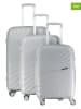 Geographical Norway 3-delige hardcase-trolleyset "Santafe" zilverkleurig
