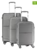 Geographical Norway 3tlg. Hardcase-Trolleyset "Saopaolo" in Grau
