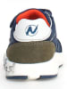 Naturino Leder-Sneakers "Jesko" in Blau/ Khaki/ Weiß
