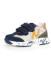 Naturino Leder-Sneakers "Jesko 2" in Dunkelblau/ Khaki/ Creme