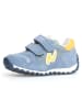 Naturino Leder-Sneakers "Sammy 2" in Hellblau/ Gelb