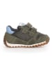 Naturino Leder-Sneakers "Sammy 2" in Khaki/ Hellblau/ Weiß