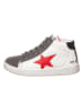 Naturino Leren sneakers "Pinn" wit/grijs