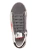 Naturino Leder-Sneakers "Pinn" in Weiß/ Grau