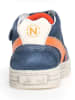 Naturino Leder-Sneakers "Ceonia" in Blau/ Orange