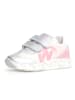 Naturino Leren sneakers "Jesko 2" lichtroze/zilverkleurig/wit