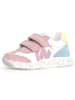Naturino Leder-Sneakers "Jesko 2" in Rosa/ Hellblau/ Weiß