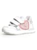 Naturino Leren sneakers "Quelly VL" wit/lichtroze