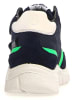 Naturino Leren winterboots donkerblauw/groen