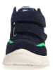 Naturino Leder-Winterboots in Dunkelblau/ Grün