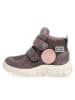 Naturino Leren boots "Geminae" donkergrijs/lichtroze