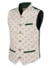 New G.O.L Linnen gilet beige/donkergroen