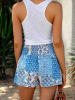 Milan Kiss Shorts in Blau/ Weiß