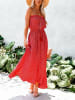 Milan Kiss Kleid in Rot/ Weiß