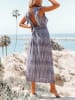 Milan Kiss Jurk donkerblauw/wit
