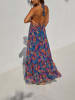 Milan Kiss Kleid in Blau/ Rot