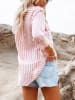 Milan Kiss Blouse wit/lichtroze