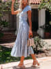 Milan Kiss Kleid in Blau/ Weiß