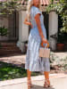 Milan Kiss Kleid in Blau/ Weiß