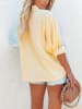 Milan Kiss Blouse lichtblauw/geel/lichtroze