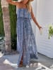 Milan Kiss Jurk blauw/wit