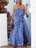 Milan Kiss Kleid in Blau/ Weiß