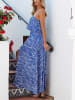 Milan Kiss Jurk blauw/wit