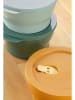 Violeta Home 3er-Set: Vorratsbehälter in Orange/ Grün/ Hellblau - (H)10 cm